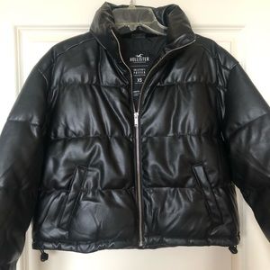 Hollister faux leather jacket